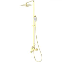 Душевая стойка WONZON & WOGHAND FLEX WW-88047072-BG брашированное золото, с изливом