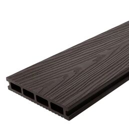 Террасная доска ДПК T-Decks цвет Венге 150x25x4000 мм двусторонняя вельвет/структура древесины 0.6 м²