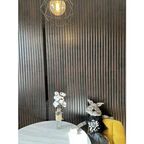 Стеновые панели DanilovDecor "Бергамо"рейки шоколад мдф 4 шт 3d для стен спальни, кухни, гостинной