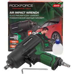 Ударный пневмогайковерт Rockforce Twin Hammer RF-82549(48137)