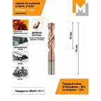 Сверло по металлу 9,5 мм - 1 шт. твердосплавное машзавод 1