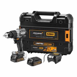 Ударная дрель-шуруповерт DEWALT McLaren Limited Edition DCD85ME2GT, 18 В, 2000 об/мин, с 2 АКБ 1.7 Ач и ЗУ, в кейсе TSTAK