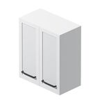Комплект фасадов для пенала подвесного AM.PM Force M9FFCM0602WM 70x30 см МДФ цвет белый 2 шт
