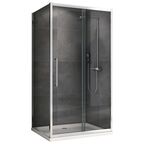 Душевой уголок Abber Schwarzer Diamant 120x85 AG30120H-S85 стекло прозрачное, профиль хром, без поддона