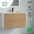 Каркас тумбы подвесной с раковиной Iddis Lahta LAH80W0i95K 50x80x47 см цвет белый