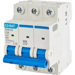 Автоматический выключатель CHINT NXB-63 3P C25 А 6 кА