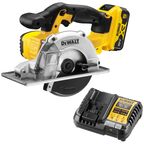 Аккумуляторная дисковая пила DEWALT DCS373P1, 18 В, 140 мм, 3700 об/мин, с АКБ 5 Ач и ЗУ (DCS373P1N-XJ)