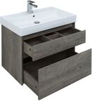 Комплект мебели Aquanet Nova Lite 76 см подвесной (тумба с раковиной и зеркалом)