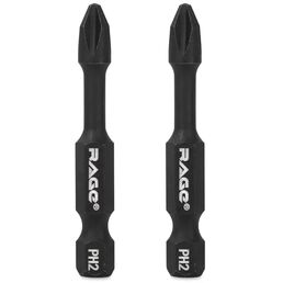 Бита ударная магнитная Rage 554125 PH2x50 мм, 2 шт.