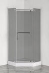 Душевой уголок Loranto 90x90 CS-816S B 90 (GRAY) стекло тонированное, профиль сатин
