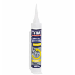 Tytan Герметик силиконовый универсальный 85мл белый Tytan Professional 10%@