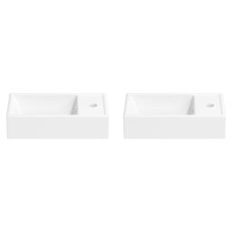 Акционный набор 2 в 1 Wellsee WC Area 151801001, подвесные/накладные раковины 2 шт, ширина одного ум