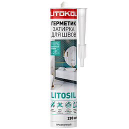 Герметик силиконовый затирка Litokol Litosil прозрачный 280 мл