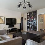 Люстра потолочная Альфа, 5 ламп, 19 м² цвет дымчатый