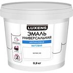 Эмаль акриловая универсальная Luxens цвет белый матовый 0.9 кг