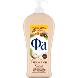Крем-гель для душа Фа Cream & oil Какао 750 мл