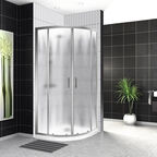 Душевой уголок BelBagno Uno 90x90 UNO-195-R-2-90-CH-CR стекло шиншилла, профиль хром, без поддона