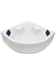 Ванна акриловая Wemor 150/150/55 С с каркасом и экраном