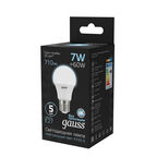 Светодиодная лампа Gauss LED A60 E27 7W 4100K 1/10/40