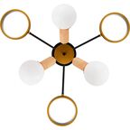 Люстра потолочная светодиодная Arte Lamp Carmela с пультом управления 20 м² регулируемый белый свет цвет черный
