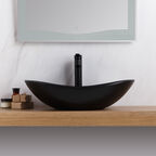 Раковина накладная BelBagno BB1404-H301 61 см черная матовая