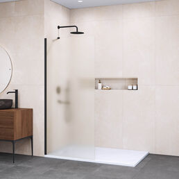 Душевая перегородка Walk-In RGW 140x195 WA-110B стекло матовое, профиль черный