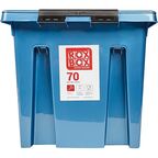 Контейнер Rox Box 58x35x39 см 70 л пластик с крышкой и роликами цвет синий