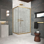 Душевой уголок Vegas-Glass ZA-F Protec 90x70 ZA-F Protec 90*70 03 02 профиль золото матовое, стекло шиншилла
