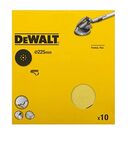 Шлифлисты DEWALT DT3170, 9 отверстий, 225 мм, 120G, 10 шт