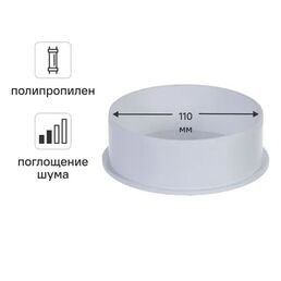 Заглушка ø110 мм Equation с шумопоглощением