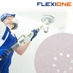 Диск шлифовальный Flexione Velcro d225 мм P180 на липучку тканевая основа (5 шт.) (50001955)