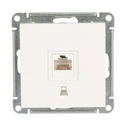 Розетка компьютерная встраиваемая Systeme Electric W59 RJ45 UTP cat 5e цвет белый