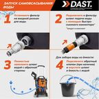 Мойка высокого давления Dast DMVD-2500S, 210 бар, 470 л/ч