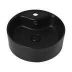 Раковина накладная Abber Bequem 41 см AC2104MB черная матовая