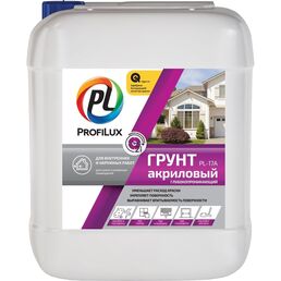 Акриловый грунт для наружных и внутренних работ Profilux PL 17A Н0000000907