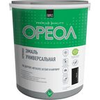 Эмаль универсальная акриловая Ореол черная глянцевая 2,5 кг