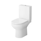 Набор: унитаз-компакт с гигиеническим душем Am.Pm Spirit V2.0 CK70C1804W безободковый, с сиденьем микролифт, белый, хром