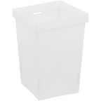 Контейнер для хранения Delinia ID 10x10x14.7 см пластик цвет белый