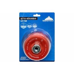 Щетка для УШМ VertexTools нейлоновая 125мм