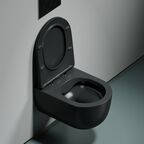 Унитаз подвесной Ceramica Nova Modena CN6063MDH безободковый, с сиденьем микролифт, темный антрацит матовый