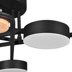 Люстра потолочная светодиодная Arte Lamp Taygeta с пультом управления 15 м² регулируемый белый свет цвет черный