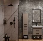 Душевая система встраиваемая Vitra Origin A4926636EXP черный матовый, со встраиваемой частью