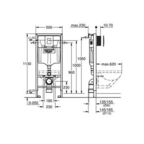 Инсталляция Grohe Rapid SL для подвесного унитаза с кнопкой хром (38772001)