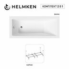 Акриловая ванна Helmken Rivana 180x80 комплект 2 в 1: ванна, каркас