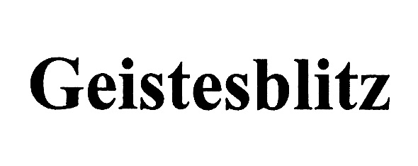 Geistesblitz