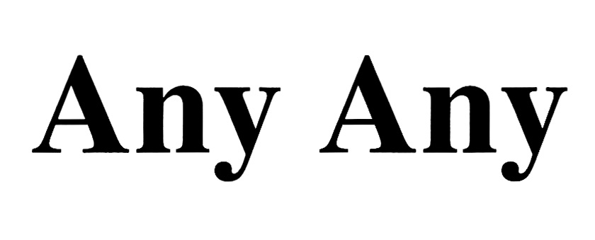 Any Any
