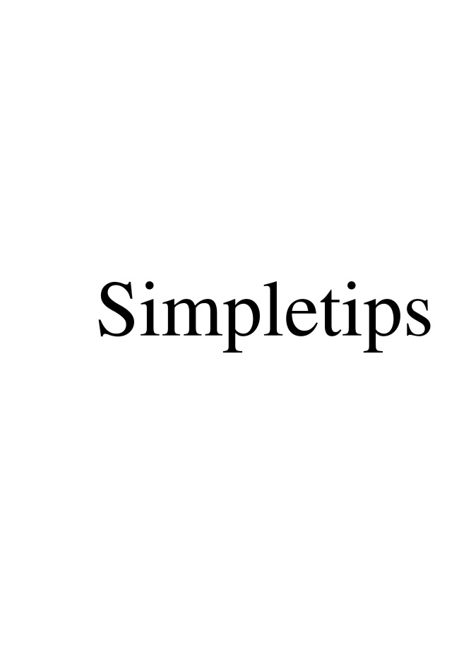 Simpletips