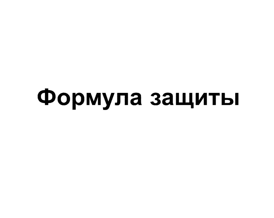 Формула защиты