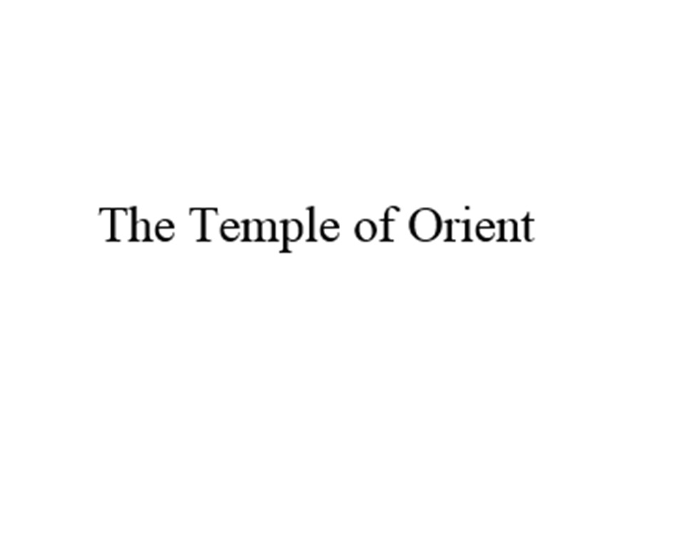 The Temple of Orient